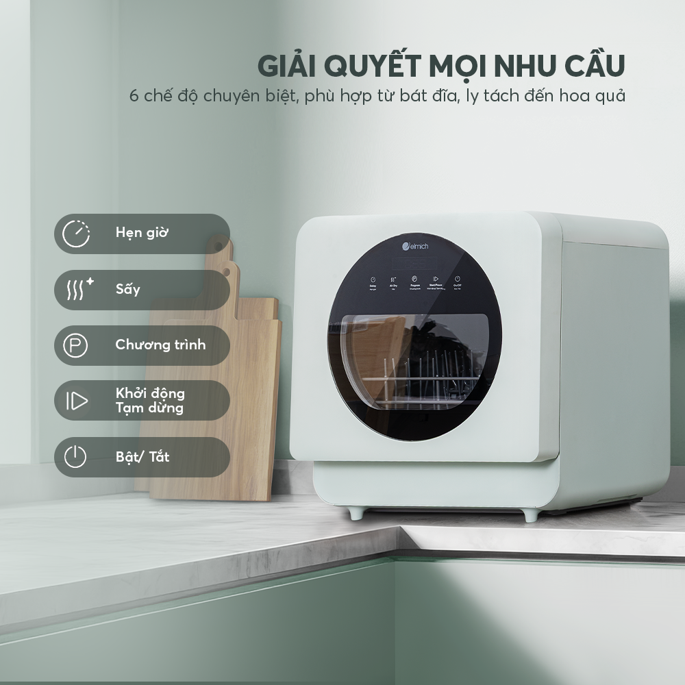 Máy rửa bát Elmich DWE9382
