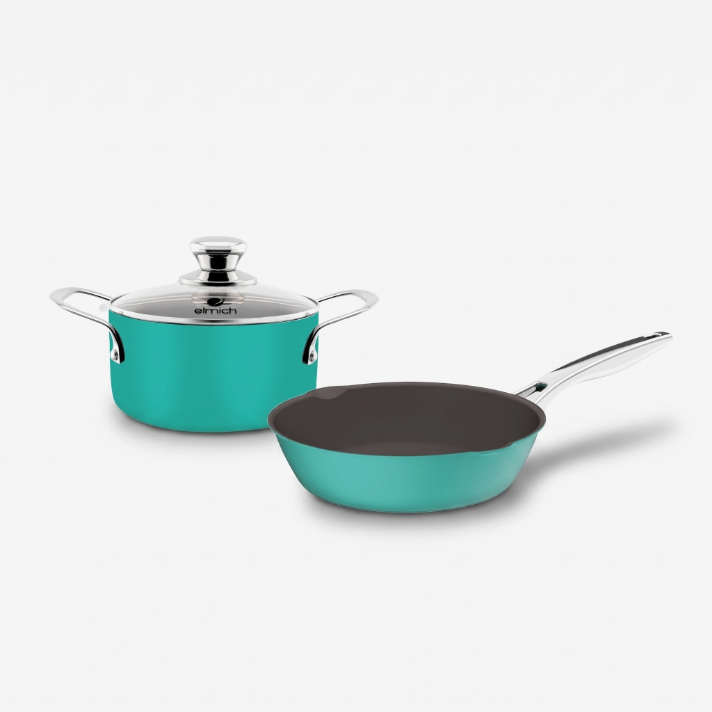 Bộ nồi,chảo chống dính Elmich EDA-0918 size 20,26 cm