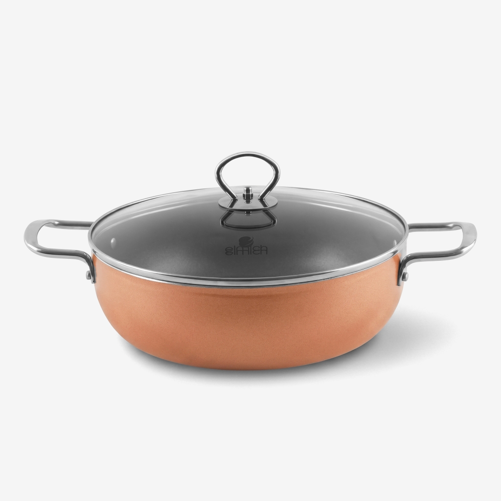 Nồi lẩu chống dính vân đá Smartcook Elmich size 26cm
