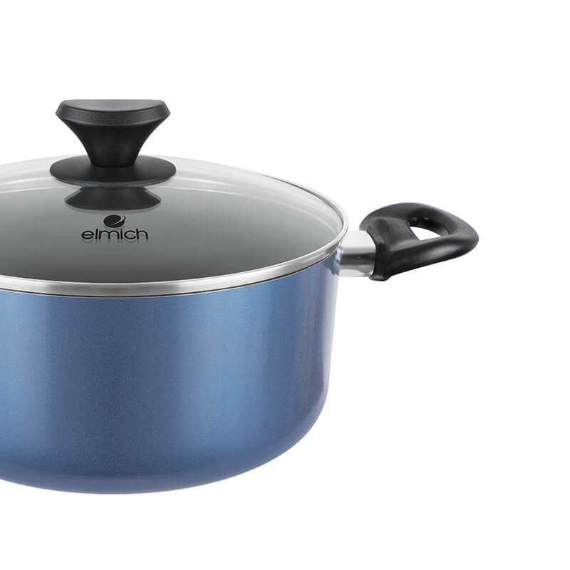 Bộ nồi chảo hợp kim nhôm Elmich EDA-076