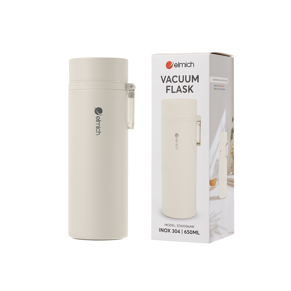 Bình giữ nhiệt inox 304 Elmich EDA1056AW dung tích 650ml