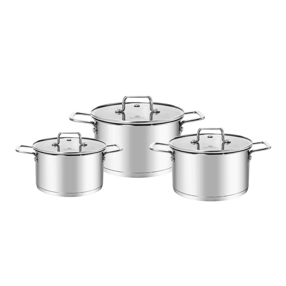 Bộ nồi Inox Elmich EL-2473 size 16, 20, 24cm