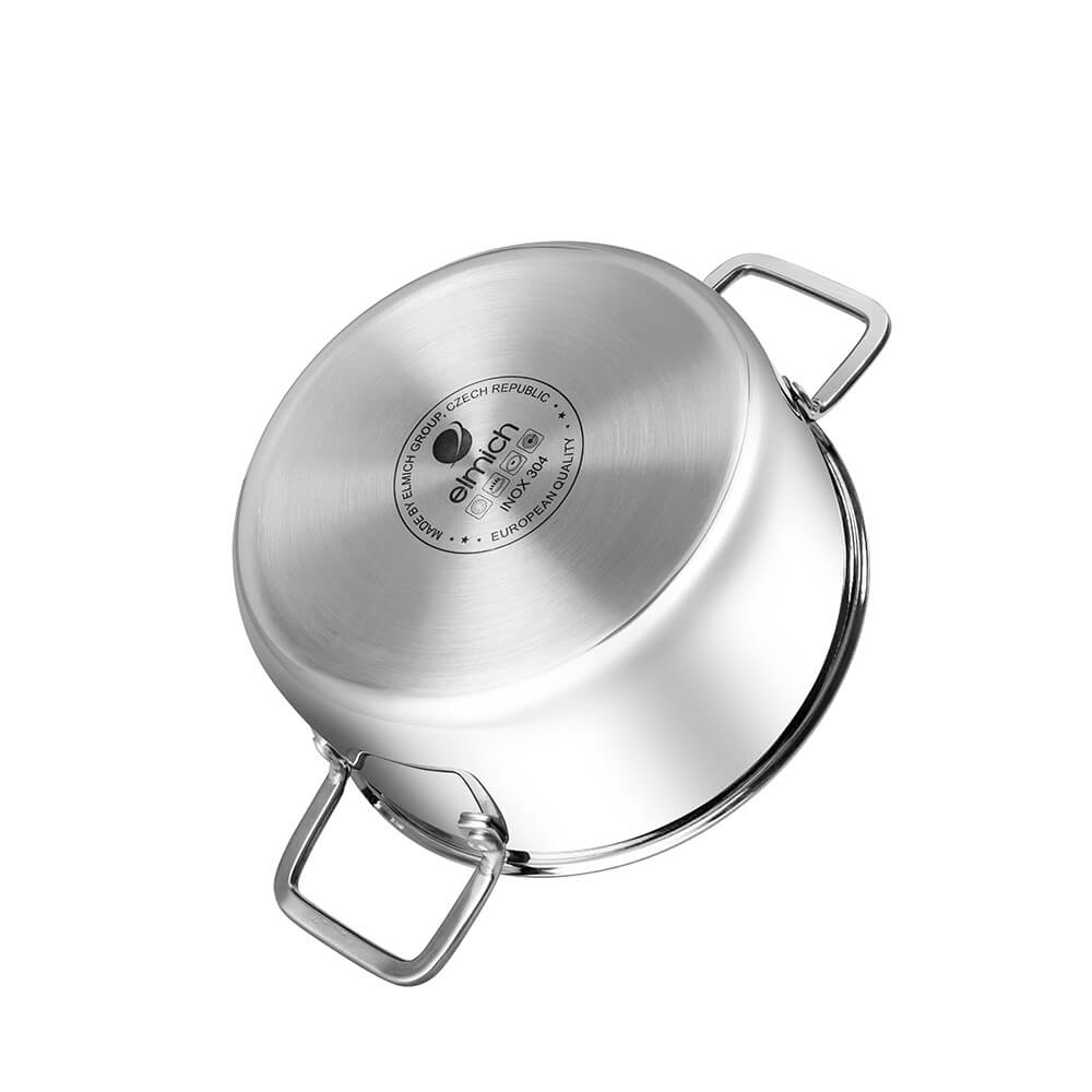 Bộ nồi inox liền khối Elmich EL2476 size 16,20,24, chảo 24cm