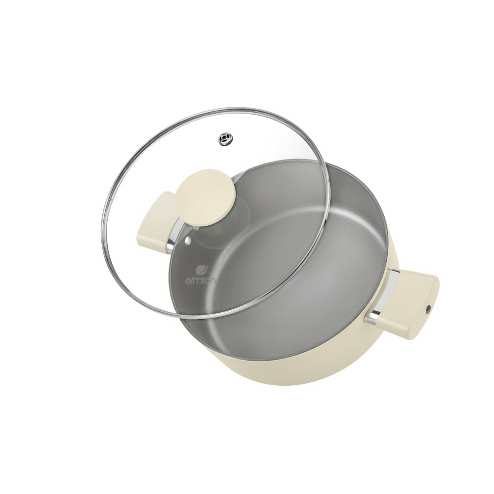 Bộ nồi chống dính ceramic Elmich Daily Classic EL5226BE03-18, 20, 24cm