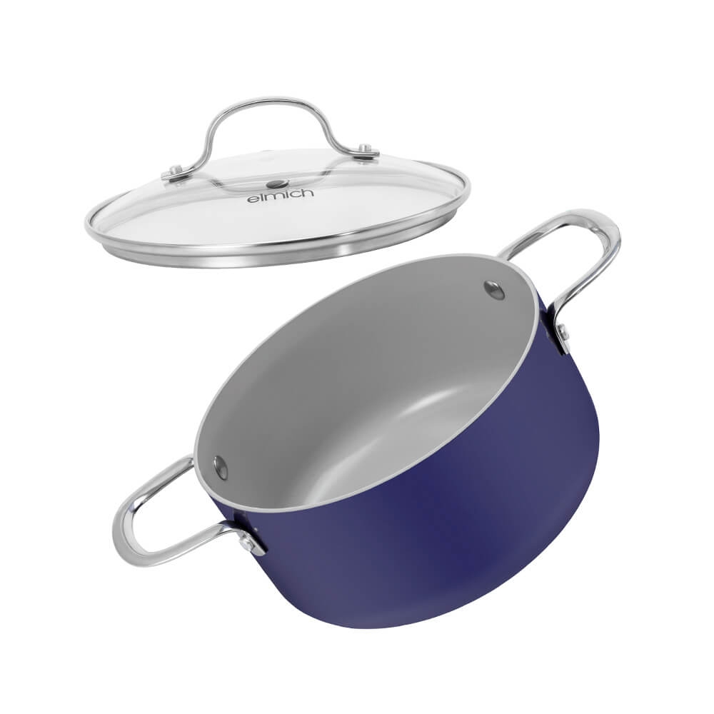 Nồi phủ sứ an toàn Elmich Classic El-5526FD size 18,20cm
