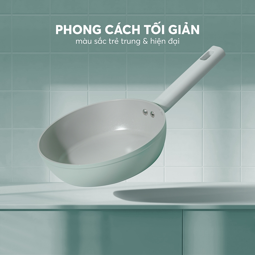 Chảo chống dính Ceramic Elmich Verona EL5968SK Size 20, 24, 26, 28cm