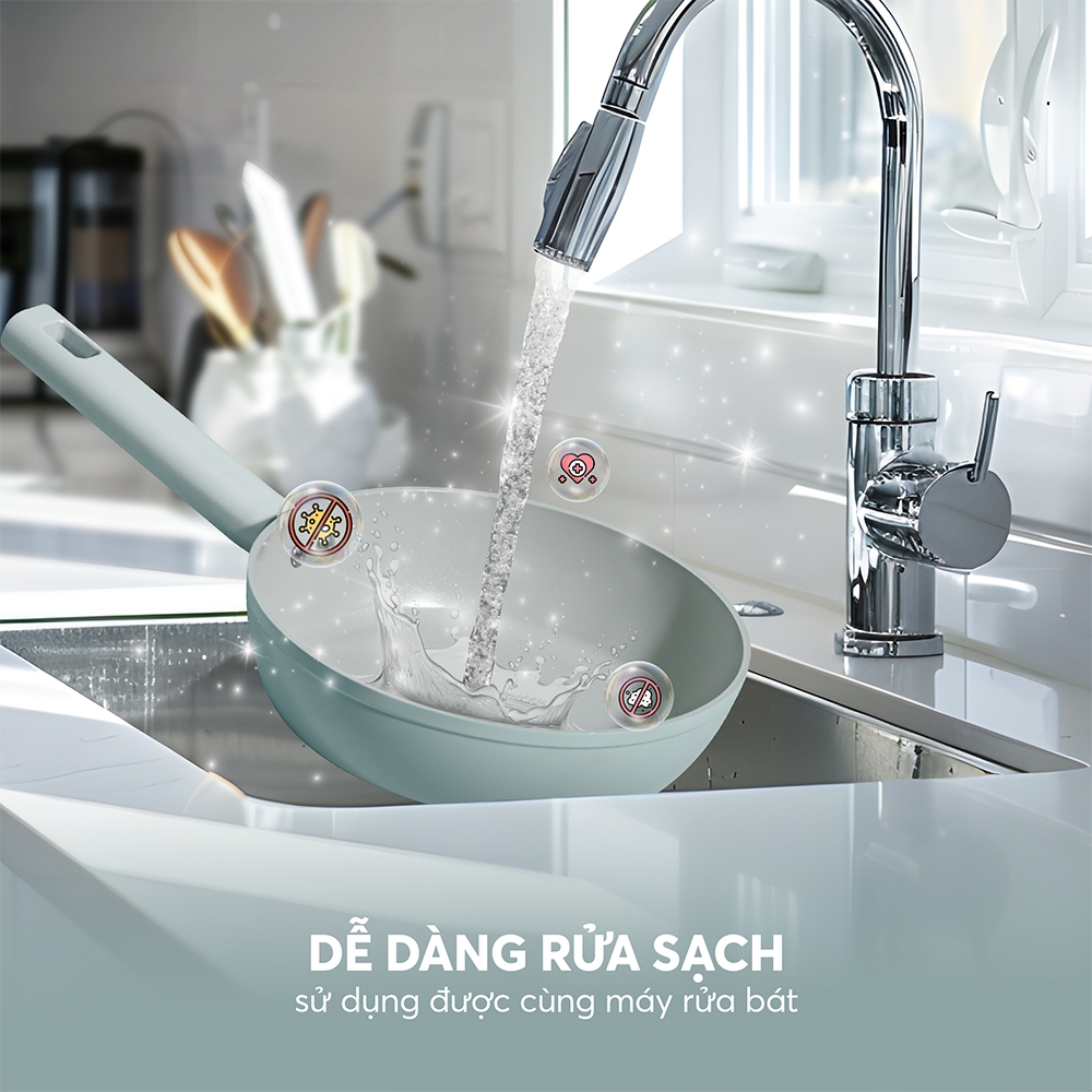 Chảo chống dính Ceramic Elmich Verona EL5968SK Size 20, 24, 26, 28cm