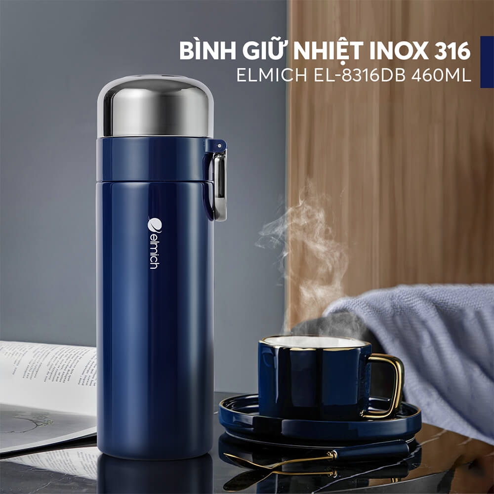 Bình giữ nhiệt inox 316 Elmich EL8316 dung tích 460ml
