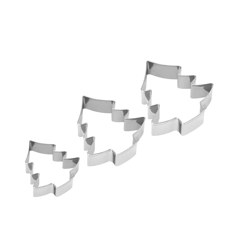 Bộ 3 khuôn bánh hình cây thông bằng inox Elmich EL0116BO3THONG