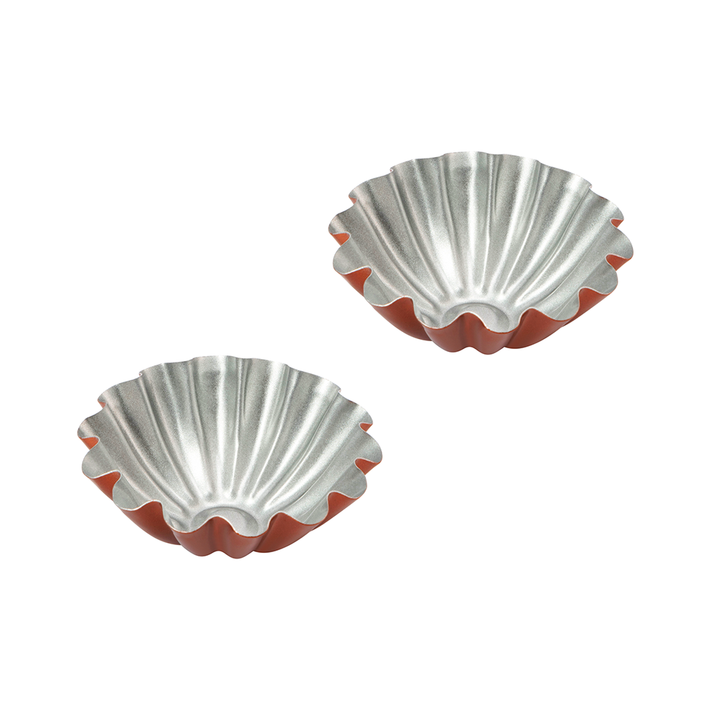Bộ 2 khuôn làm bánh tart hình hoa Elmich EL0288