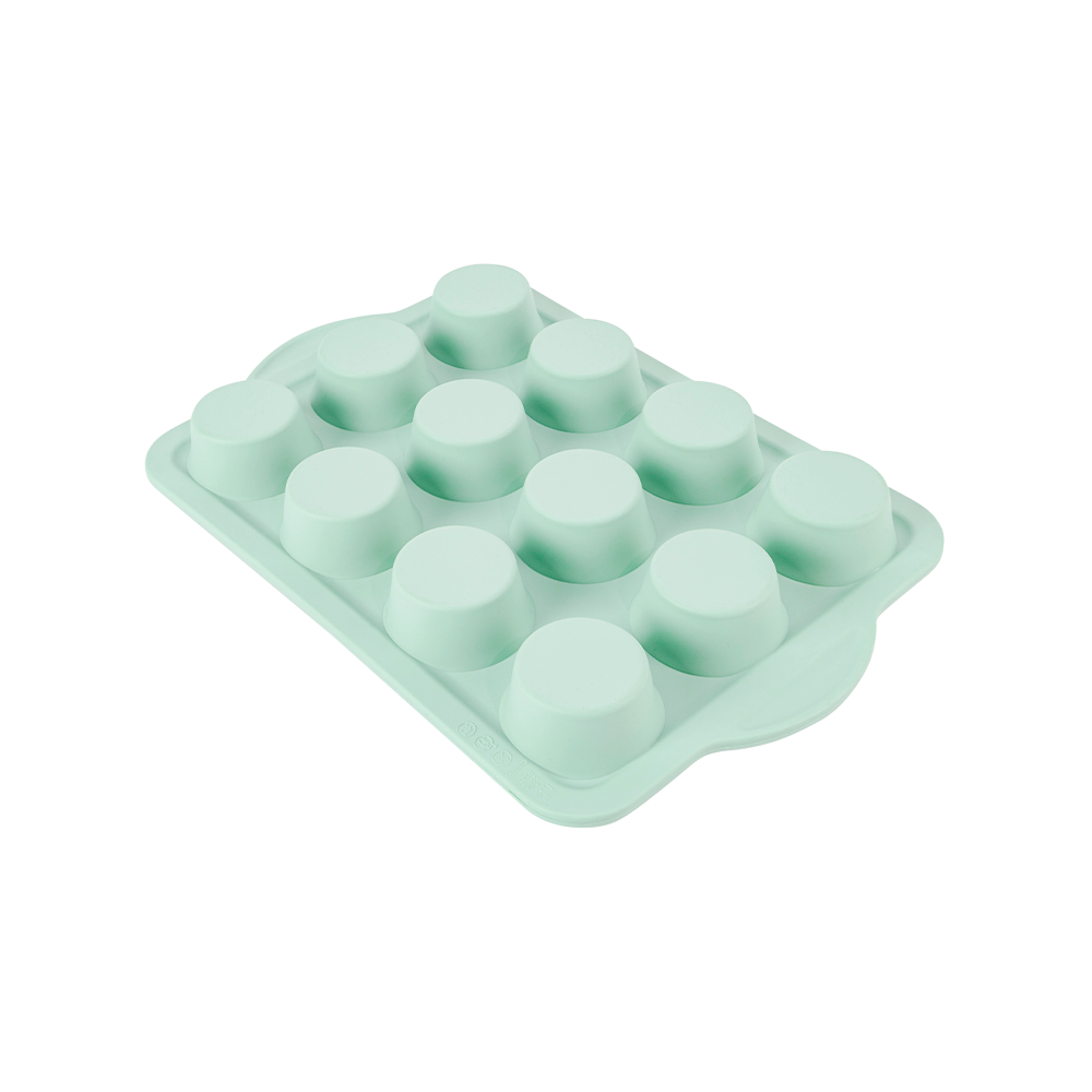 Khuôn làm bánh, thạch rau câu hình tròn silicon 12 lỗ Elmich EL0682