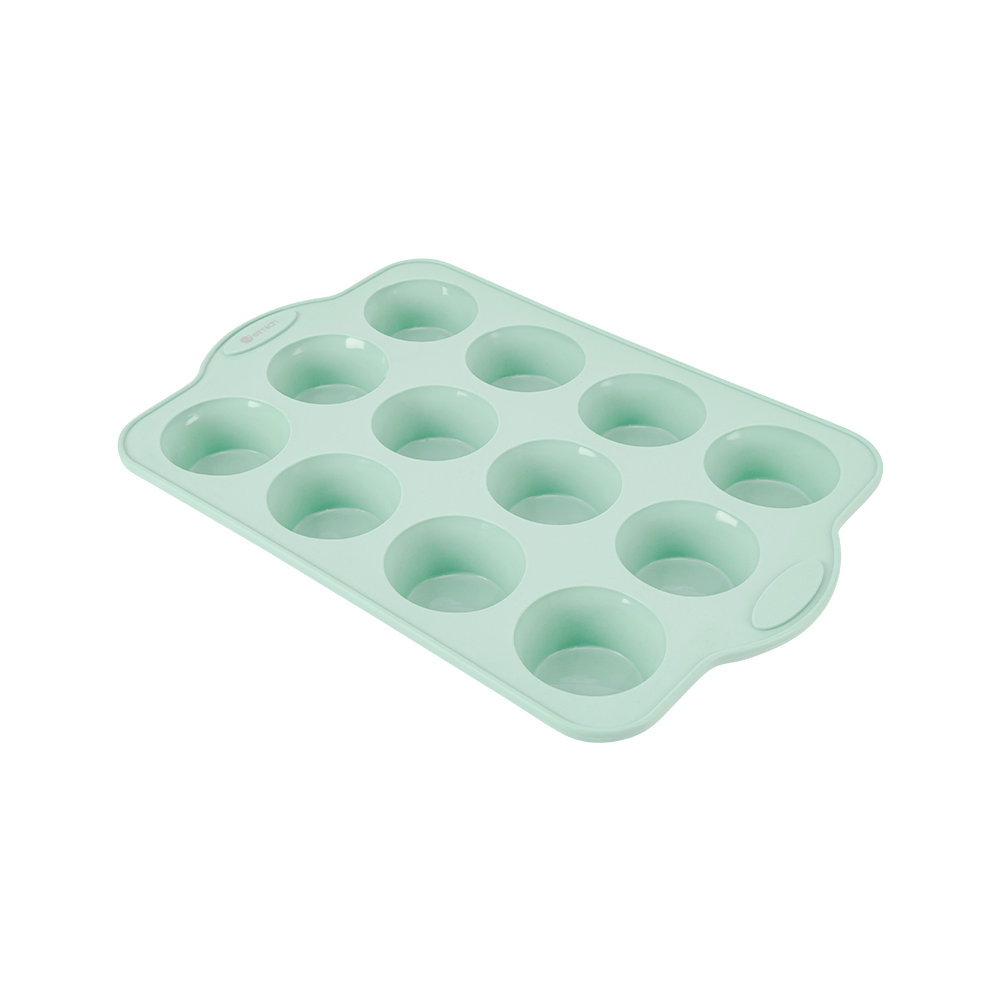 Khuôn làm bánh, thạch rau câu hình tròn silicon 12 lỗ Elmich EL0682
