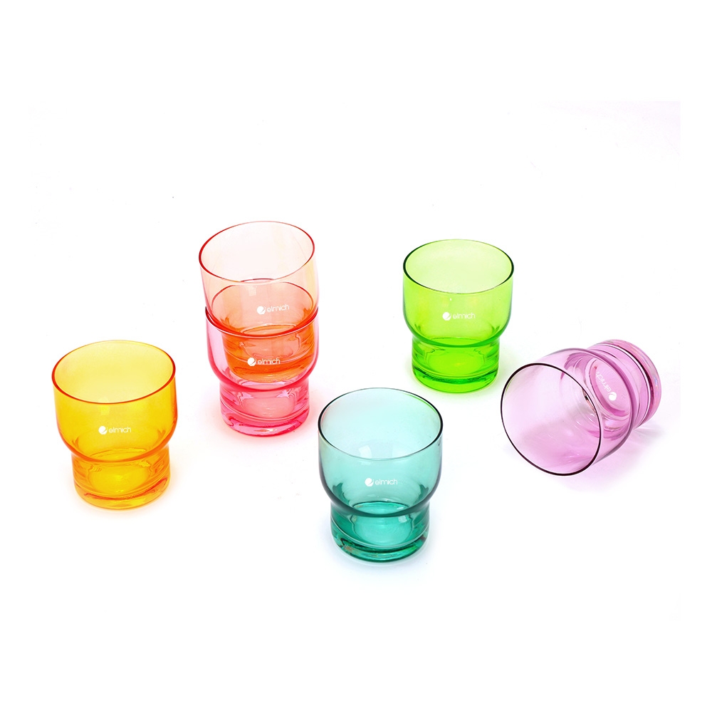 Bộ 6 ly thủy tinh màu Elmich EL0776