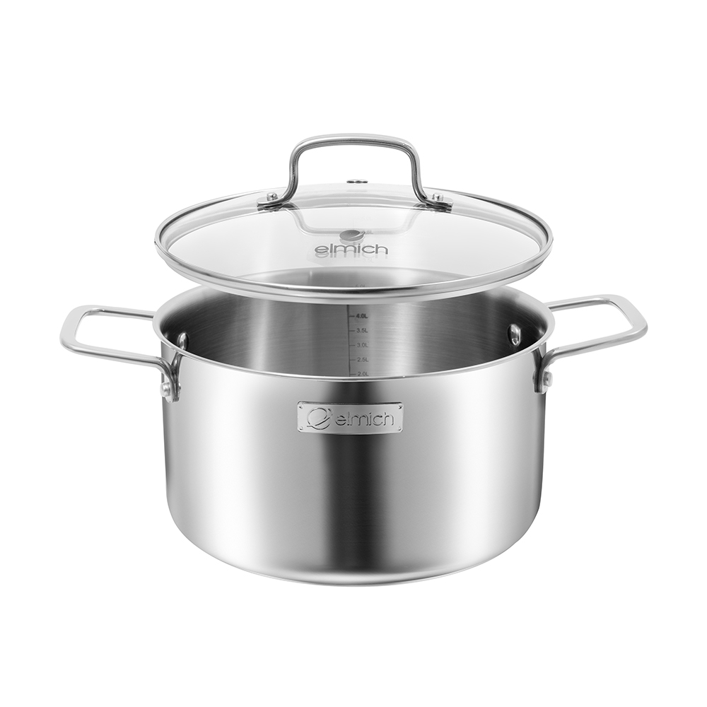 Bộ nồi inox liền khối Elmich Daily EL2488IN02-18, 20, 26cm