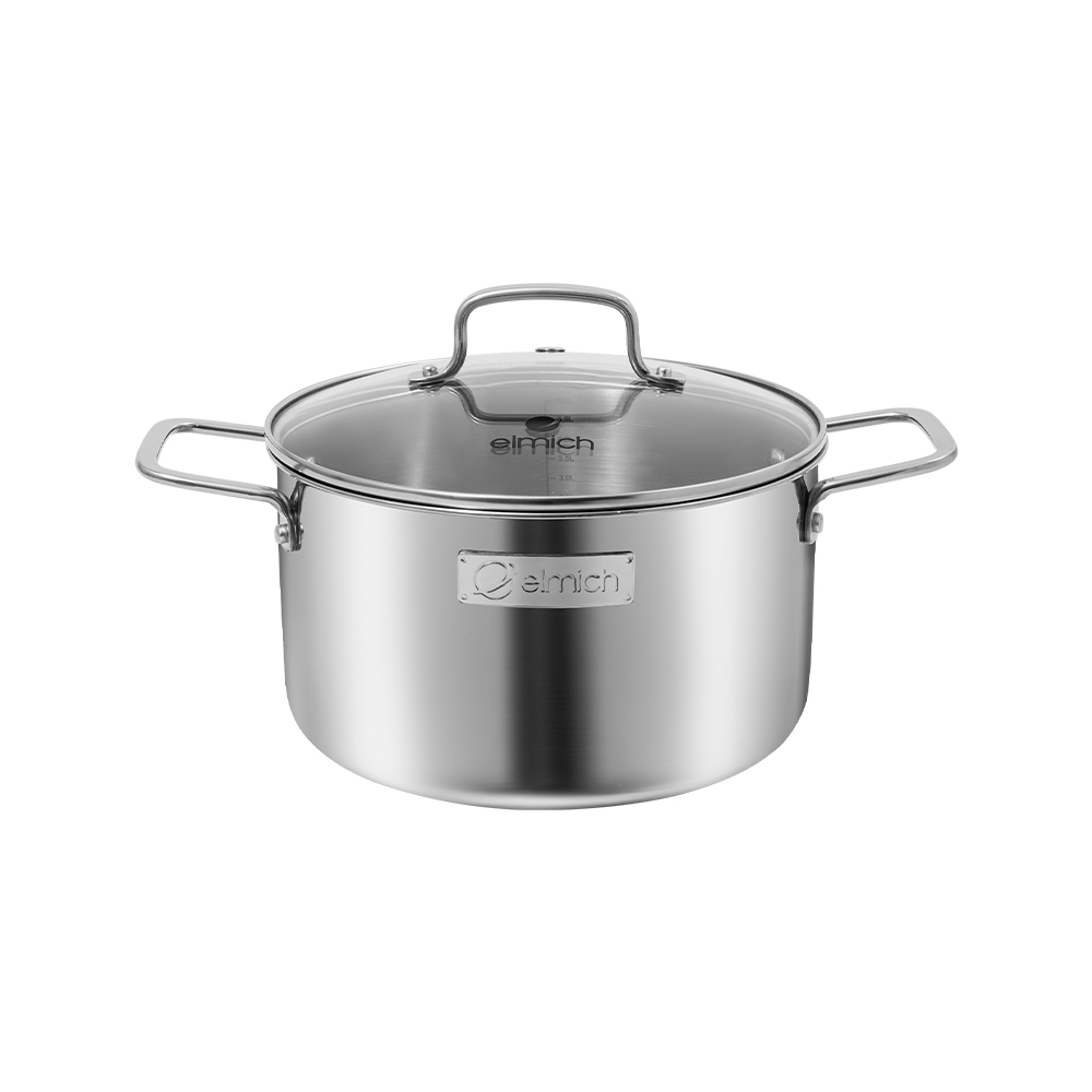 Bộ nồi inox liền khối Elmich Daily EL2488IN02-18, 20, 26cm