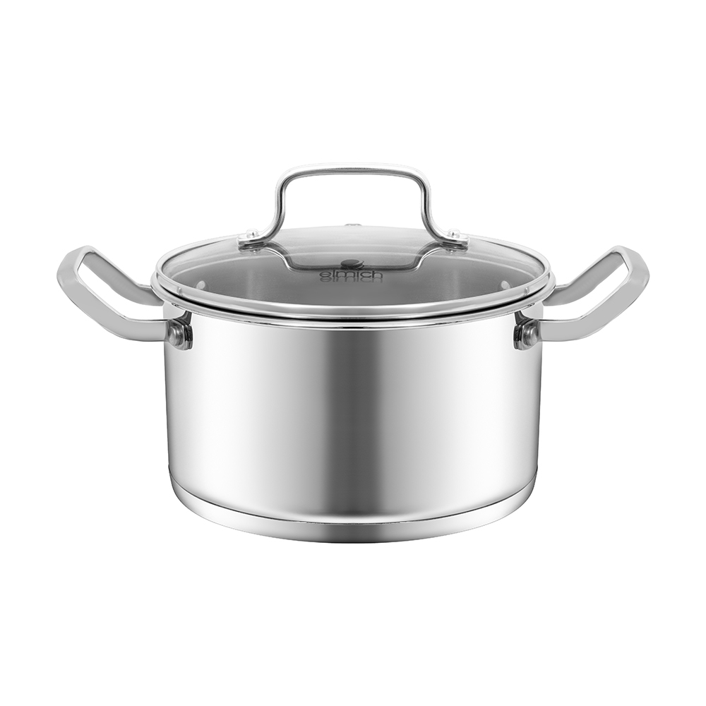 Bộ nồi inox 304 Impact bonding Elmich  EL2489IN01 Size 16, 20, 24cm