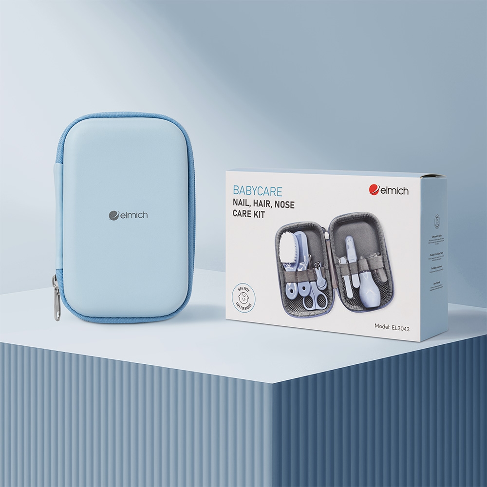 Bộ dụng cụ chăm sóc tóc, mũi, móng cho bé Elmich BabyCare EL3043