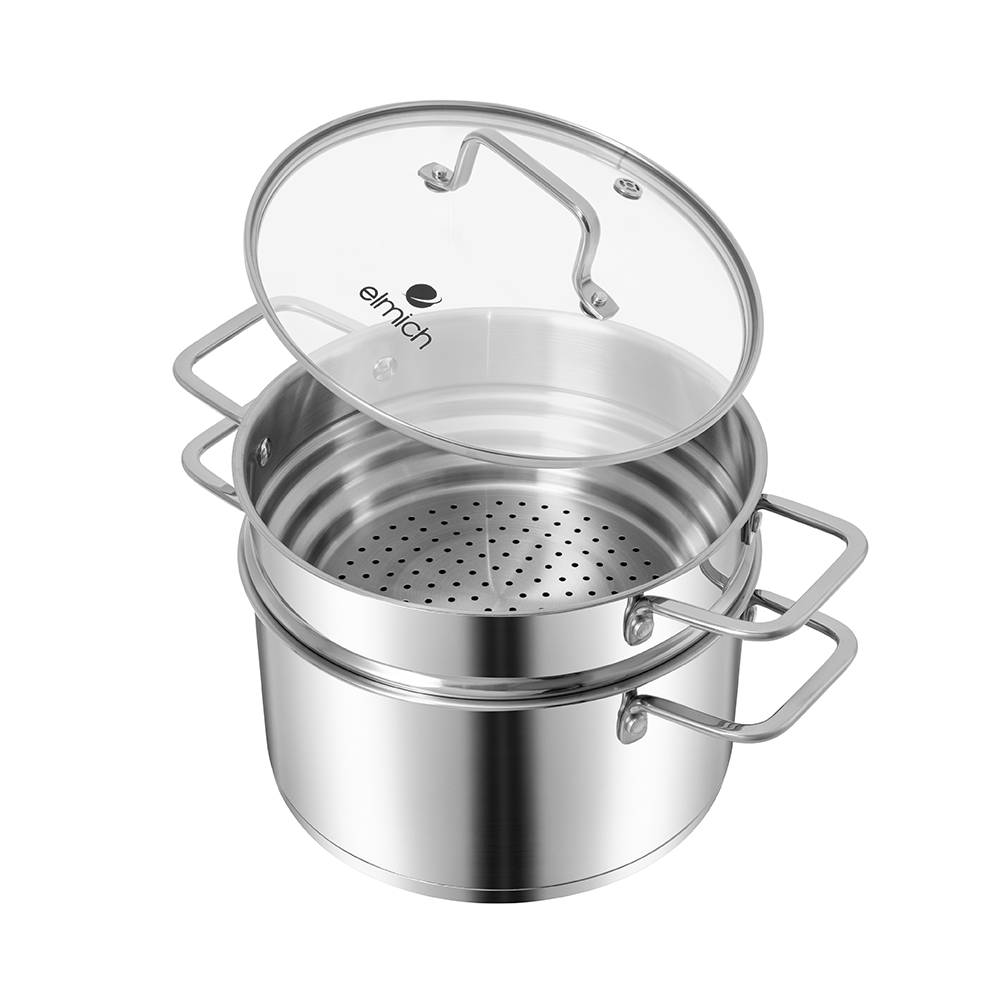 Bộ nồi hấp inox impact bonding Elmich EL3104IN01 Size 24cm