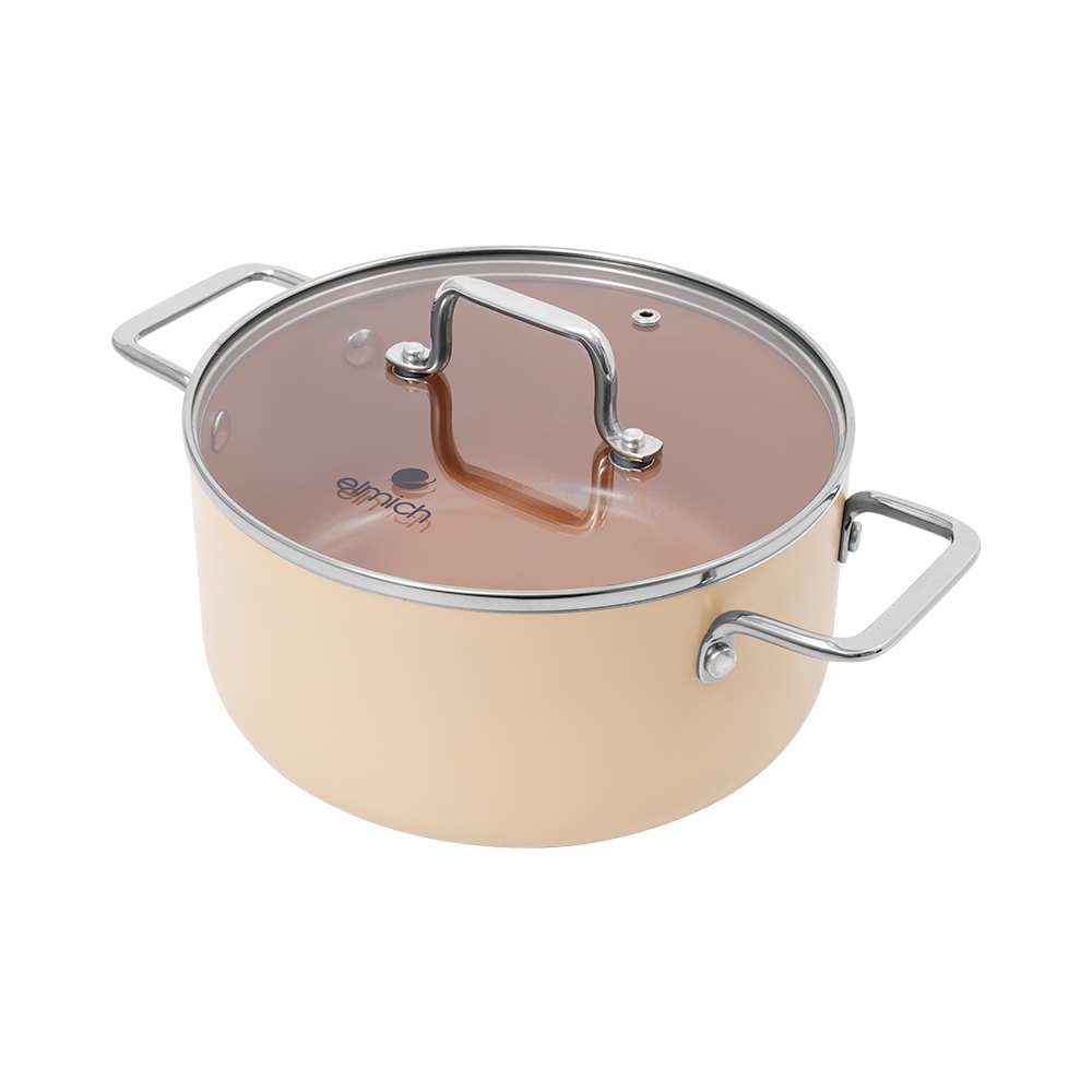 Bộ nồi chống dính Ceramic Elmich Mocha EL5246MC01 Size 16,20,24cm