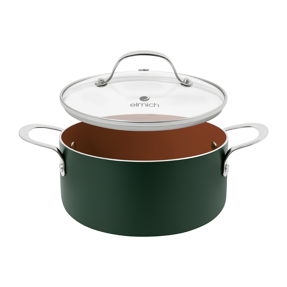 Bộ nồi chống dính Ceramic Elmich Harmony EL5247PT01 size 16,20,24 cm