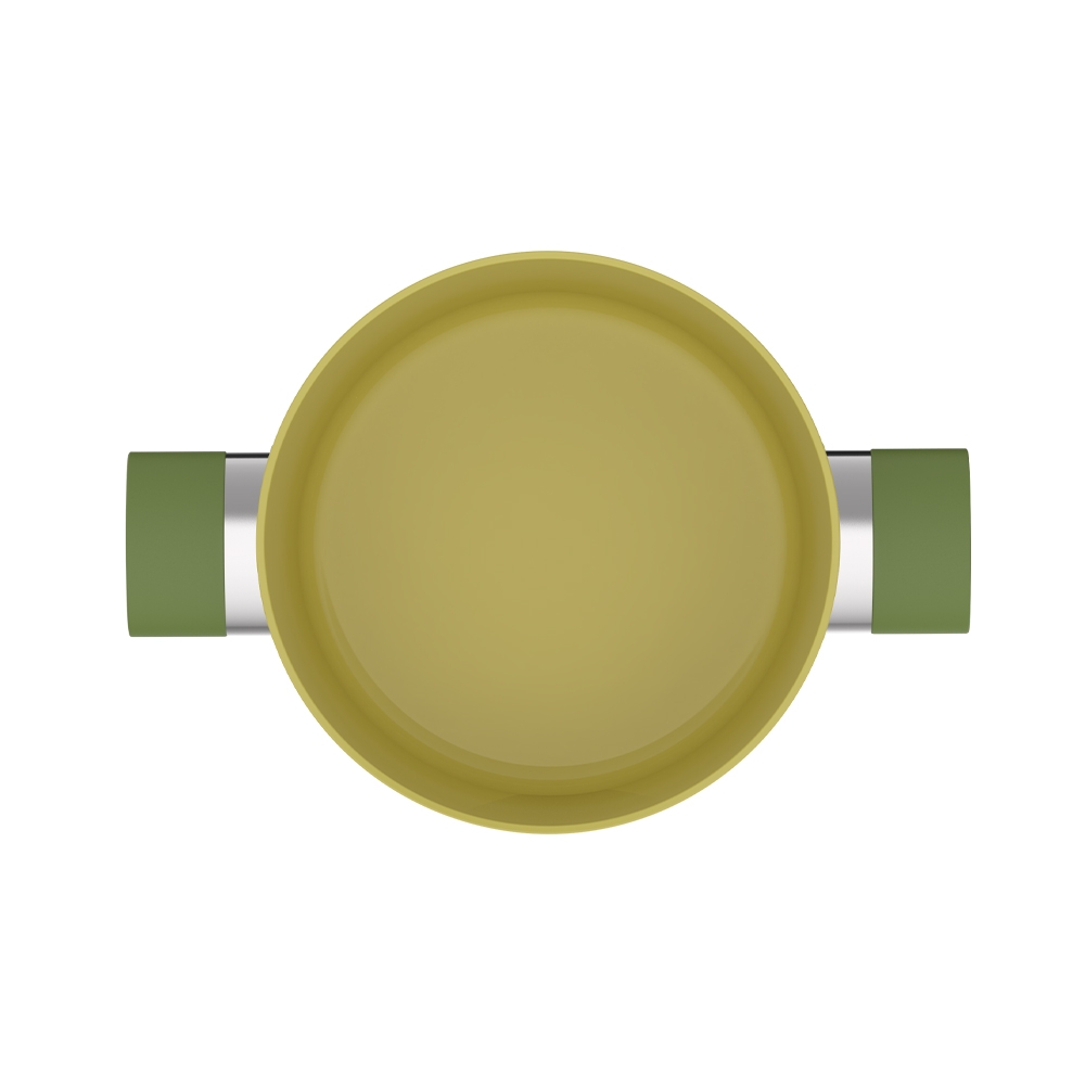 Bộ nồi phủ sứ an toàn Elmich Olive El-5220OV03 size 18, 20, 24cm