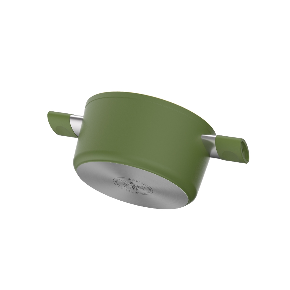 Bộ nồi phủ sứ an toàn Elmich Olive El-5220OV03 size 18, 20, 24cm