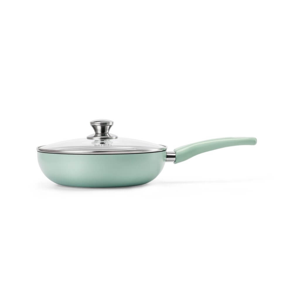 Chảo sâu lòng chống dính có vung kính Elmich EL-5913GY size 20, 26, 28 cm
