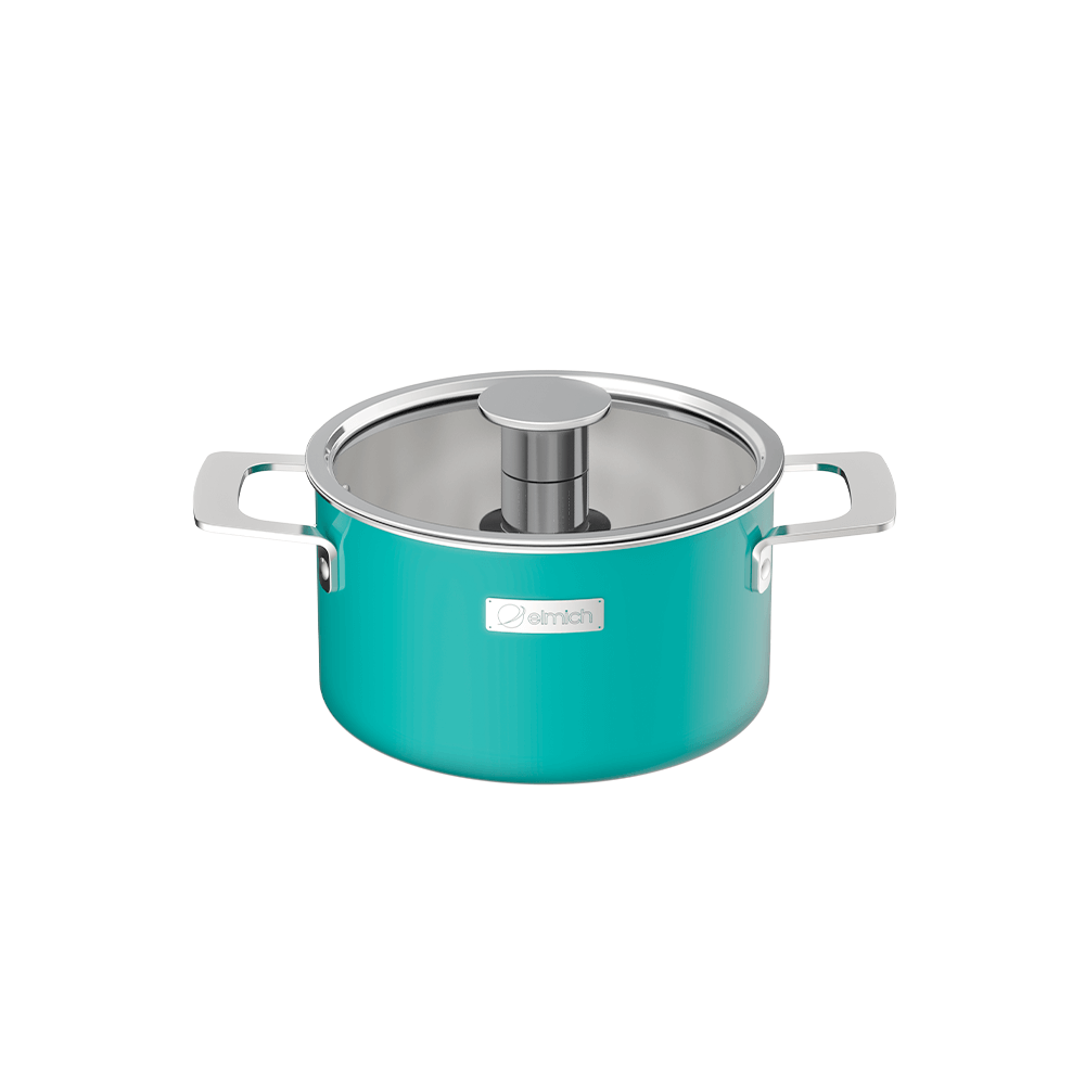 Bộ nồi Inox liền khối Elmich Hera size 16,18,22 chảo full induction 26cm