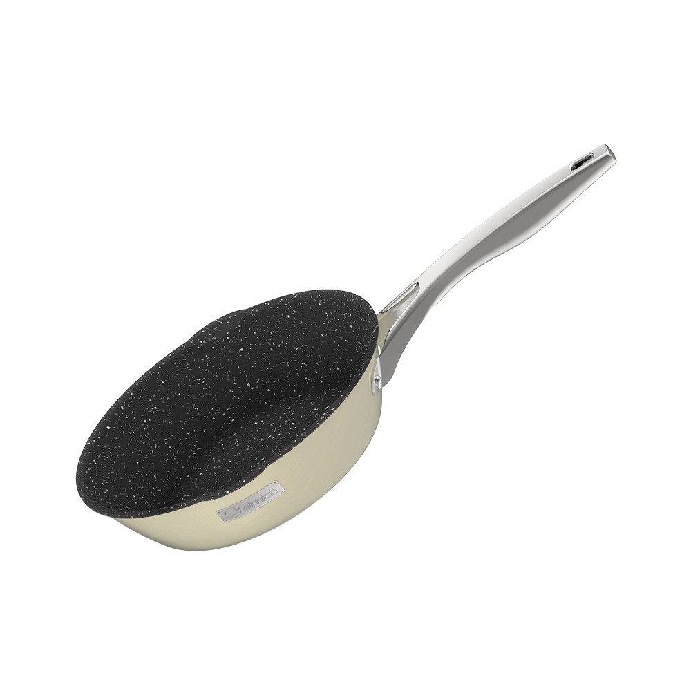 Bộ nồi Inox liền khối Elmich Hera Size 16, 18, 22, chảo 24cm