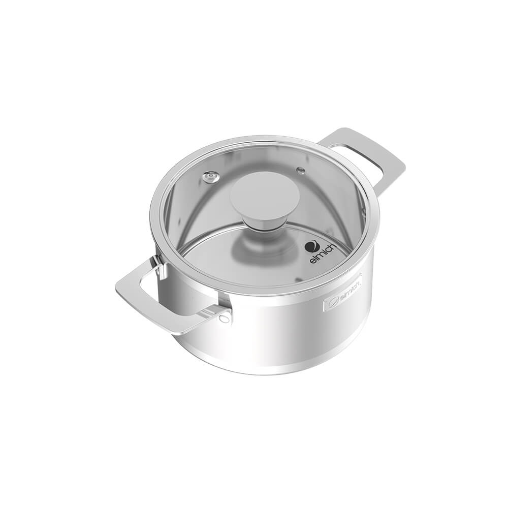 Bộ nồi Inox liền khối Elmich Hera EL 8267 size 18,20,26, chảo 26cm