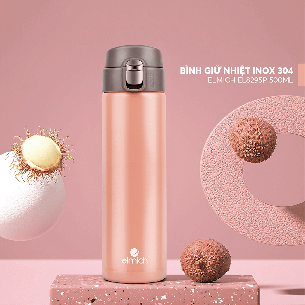 Bình giữ nhiệt inox 304 Elmich EL 8295 dung tích 500ml