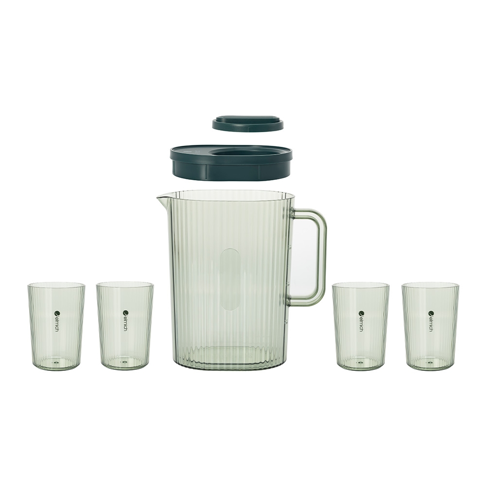 Set bình nhựa đựng nước dung tích 2.2L kèm 4 cốc Elmich EL8362