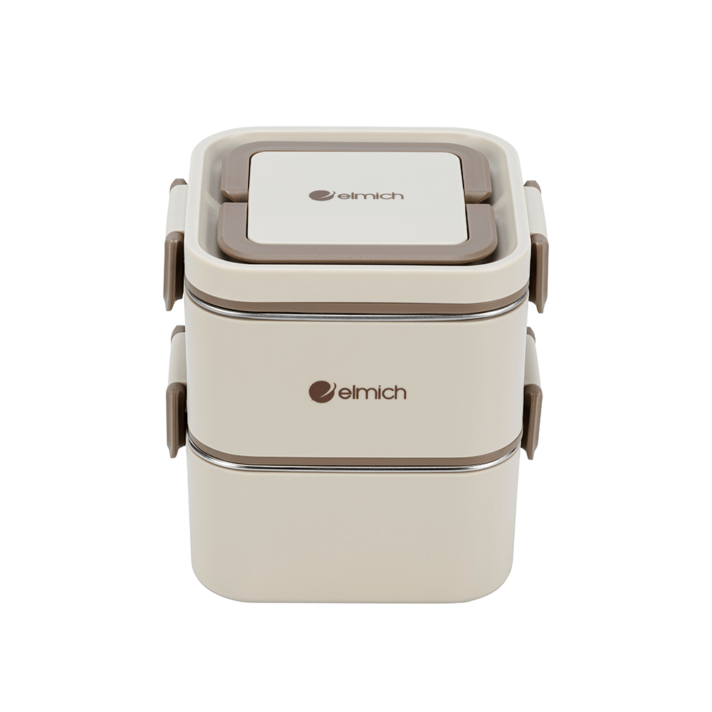Hộp cơm 2 tầng inox 304 Elmich EL8381 dung tích 1.3L