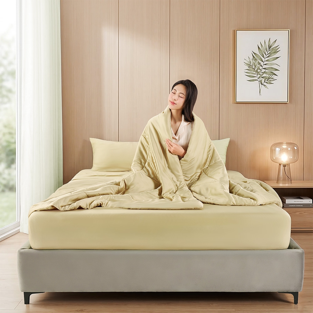 Bộ Chăn Ga Gối 100% Tencel 300T ETS05