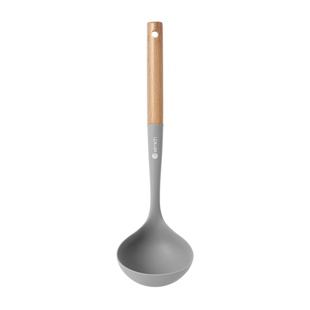 Muôi canh silicone cán gỗ Elmich Daily