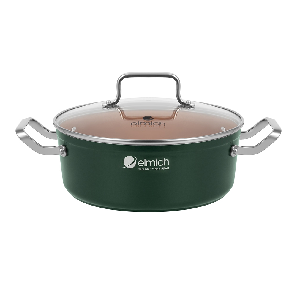 Bộ nồi ceramic Elmich Plus Harmony 16, 18, 20, 24cm