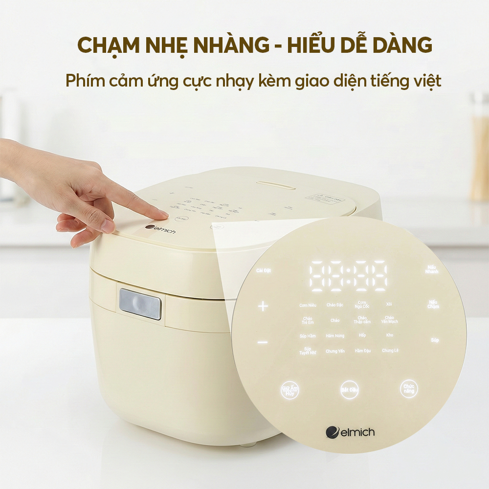 Nồi cơm điện tử Elmich RCE9363 dung tích 1,2L