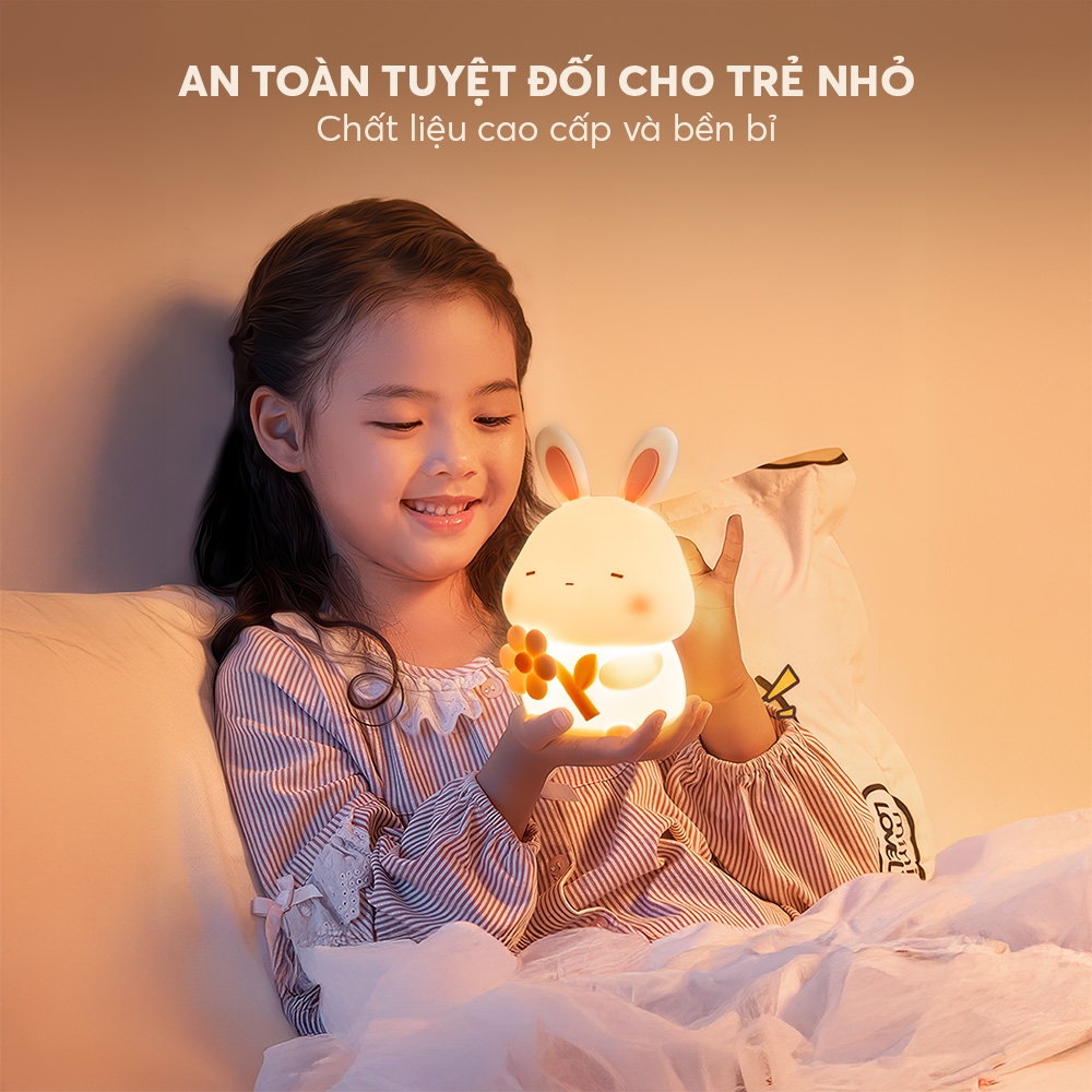 Đèn ngủ cảm ứng thỏ con Elmich NLE0738