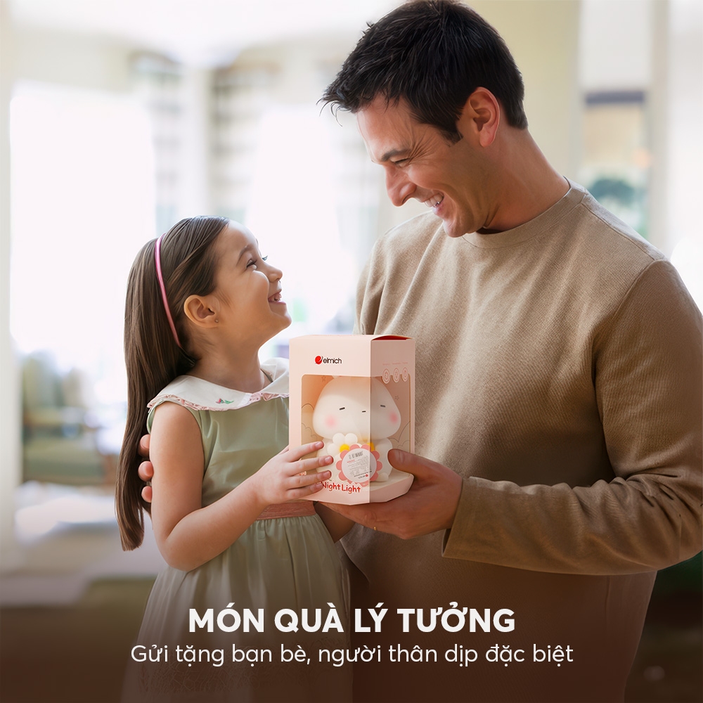 Đèn ngủ cảm ứng thỏ con Elmich NLE0738