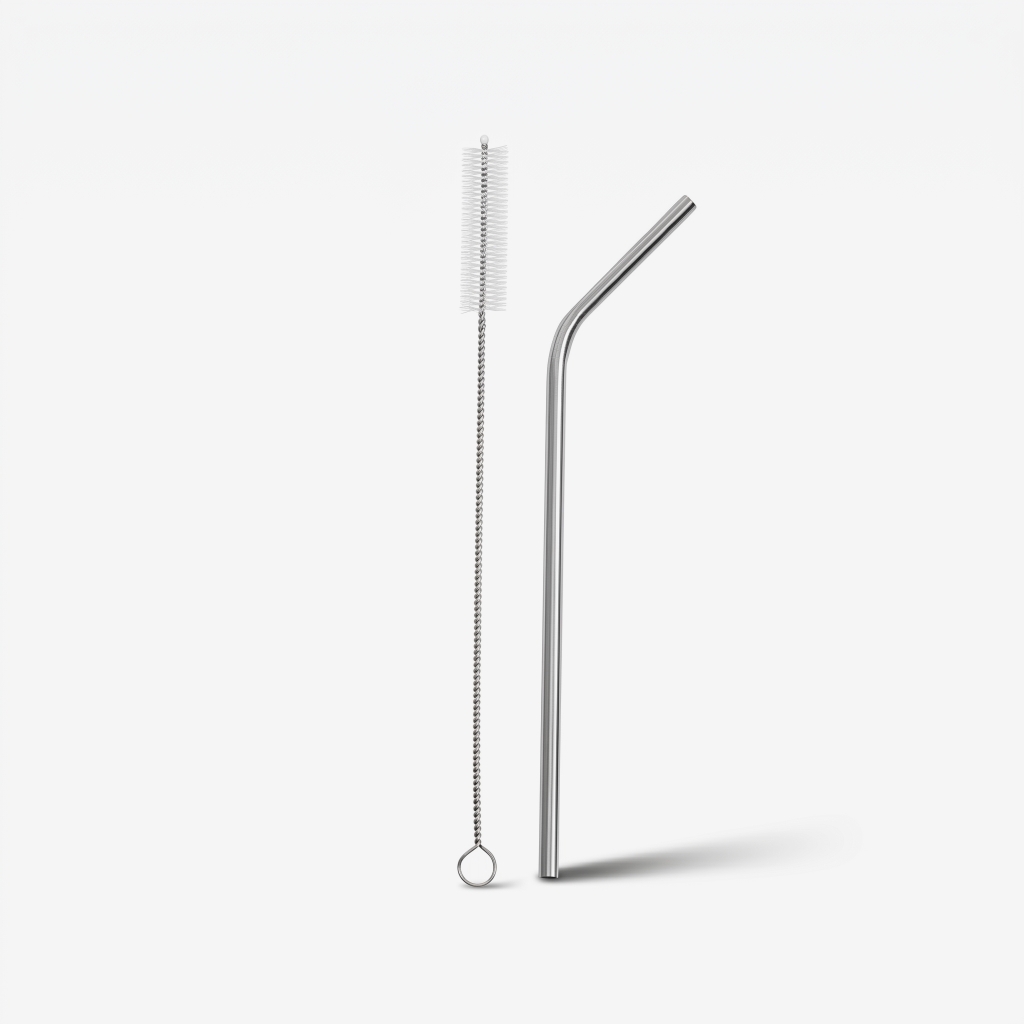 Set ống hút inox kèm cọ dùng cho BGN, CGN