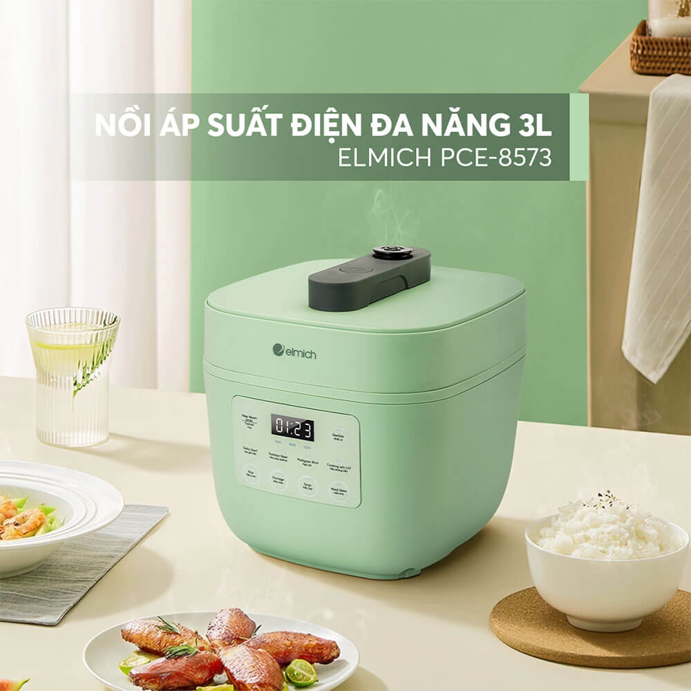 Nồi áp suất điện tử đa năng Elmich 3L PCE-8573