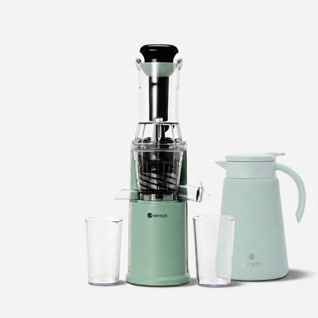 COMBO Máy ép chậm Elmich JEE-8723 & Bình giữ nhiệt gia đình  EL8356 dung tích 1L