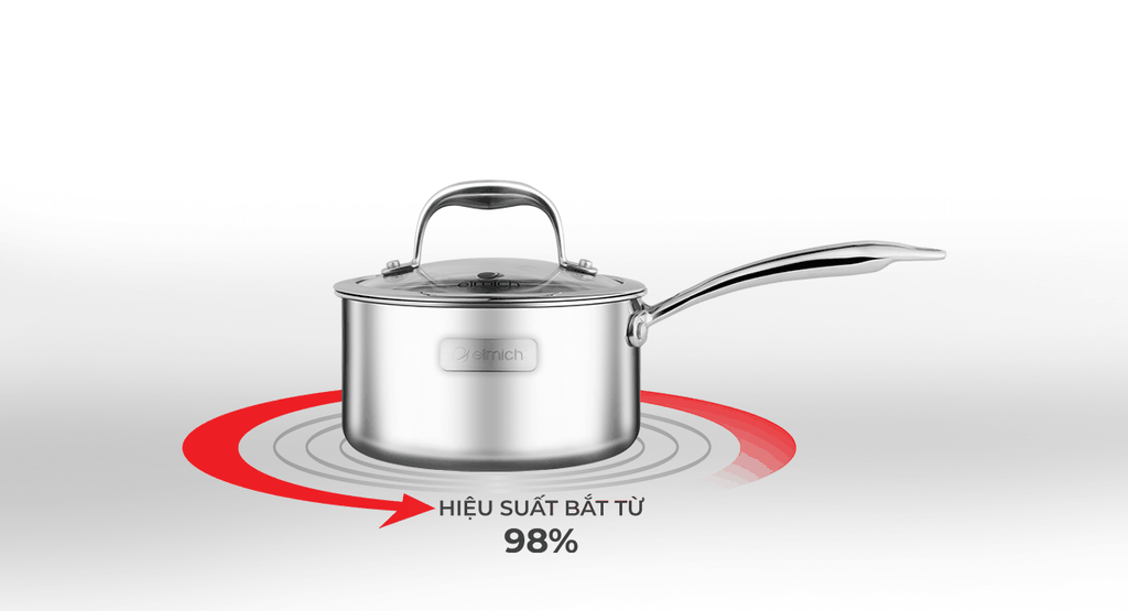 Quánh Inox 3 lớp cao cấp đáy liền Trimax XS EL-3745 size 16cm