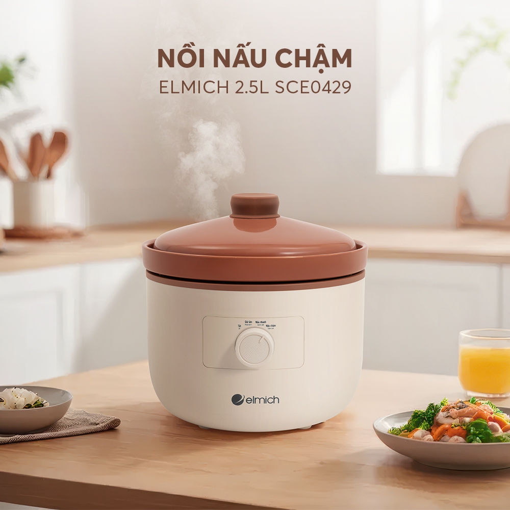 Nồi nấu chậm Elmich 2.5L SCE0429