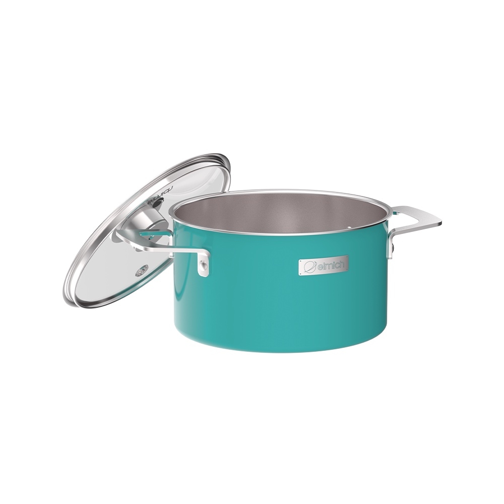Nồi inox liền khối Elmich Hera - Xanh Ngọc