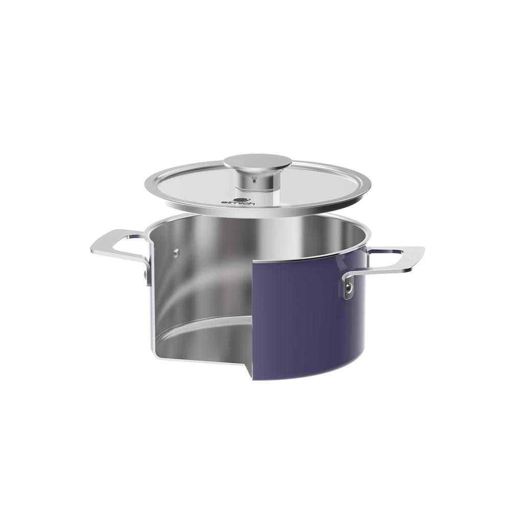 Nồi inox liền khối Elmich Hera - Tím