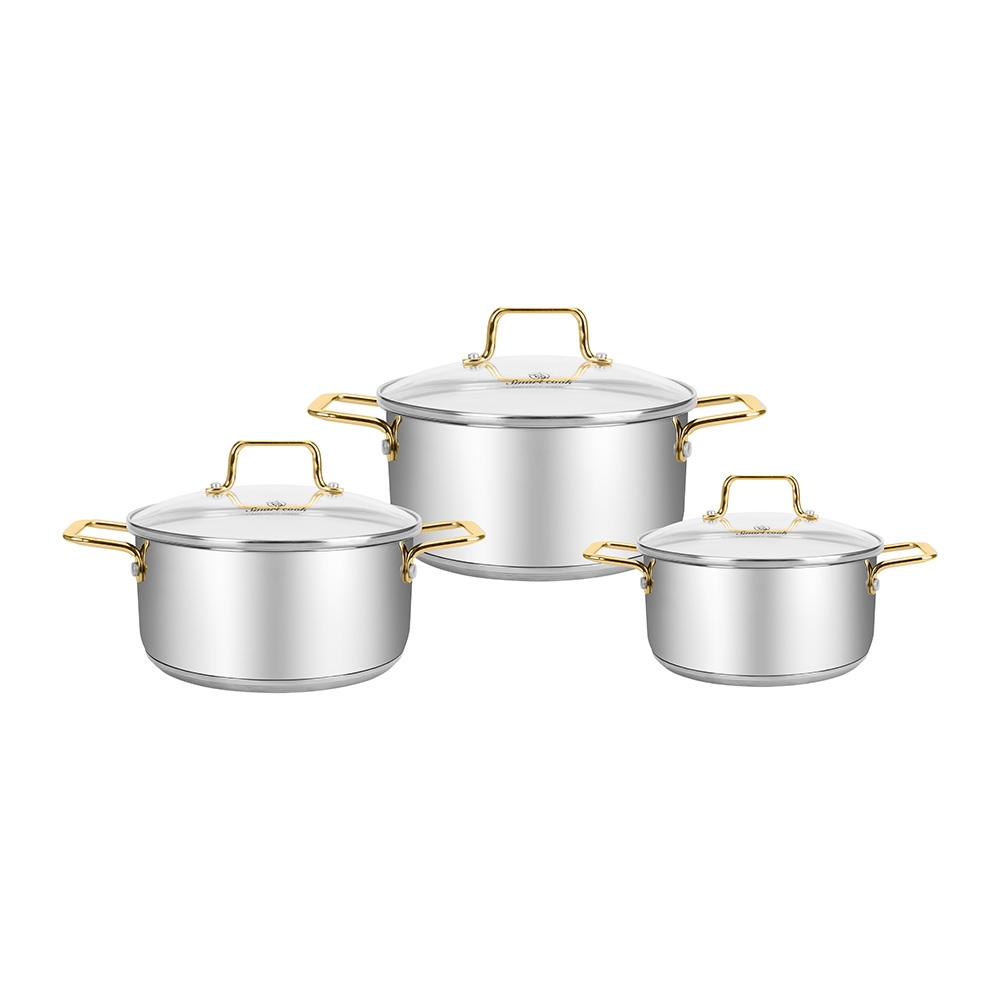 Bộ nồi inox Smartcook SM3105IN03 size 16,20,24cm