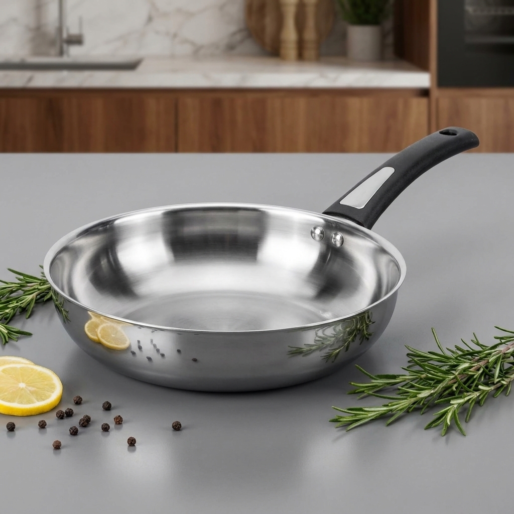 Chảo sâu lòng inox nguyên khối Elmich Basic EL-2842IN28 size 28