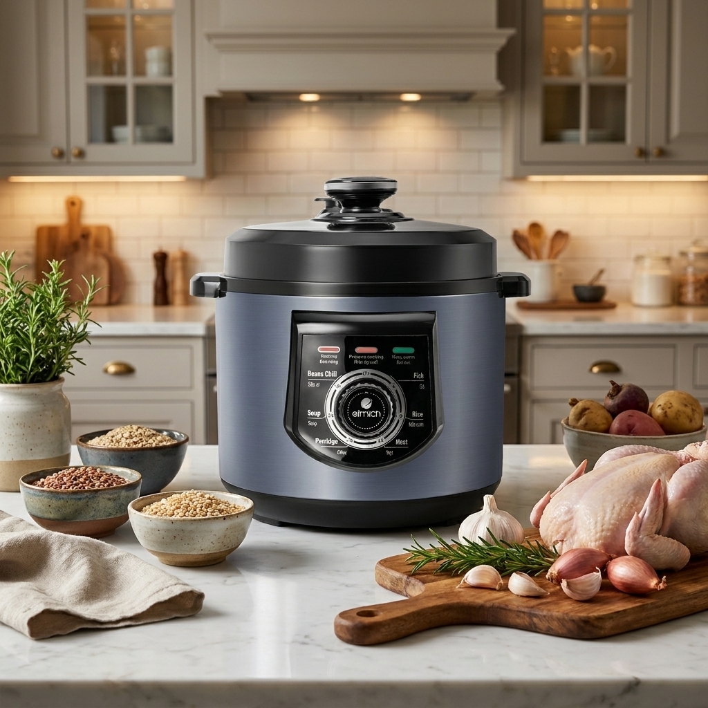 Nồi áp suất điện đa năng Elmich 6L PCE8572GB