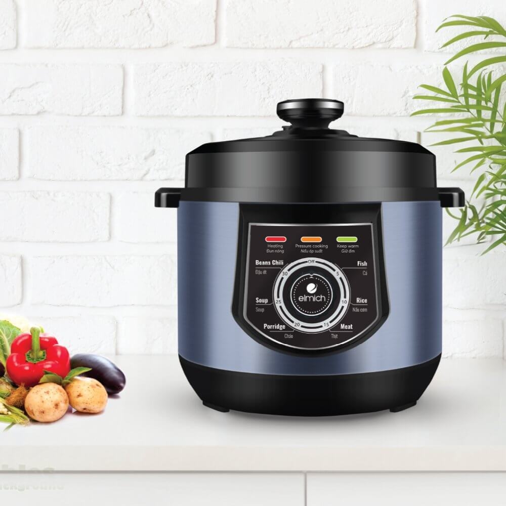 Nồi áp suất điện đa năng Elmich 6L PCE-8572